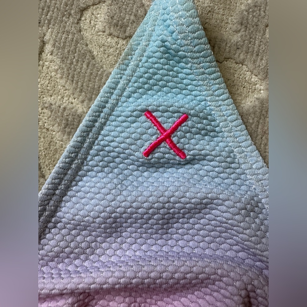Boutine LA Pink and Light Blue Ombre- Bikini Set -medium top/small - Picture 5 of 14